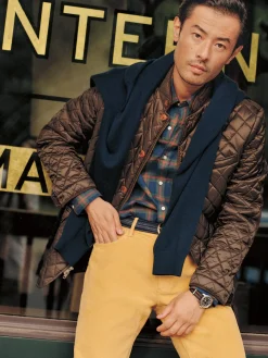 J.McLaughlin Upland Quilted Jacket DarkOlive Best