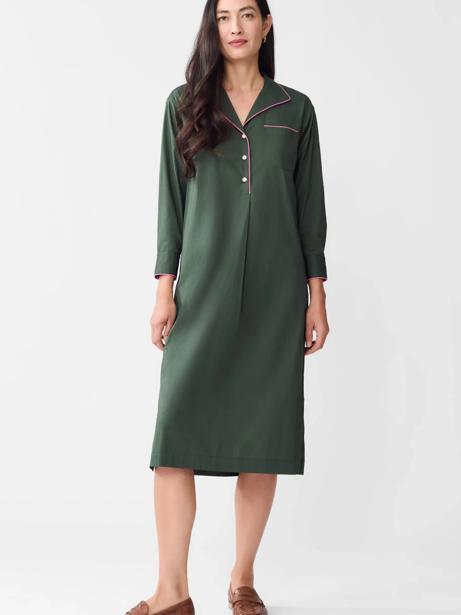 J.McLaughlin Valentina Dress DeepOlive Outlet