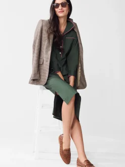 J.McLaughlin Valentina Dress DeepOlive Outlet