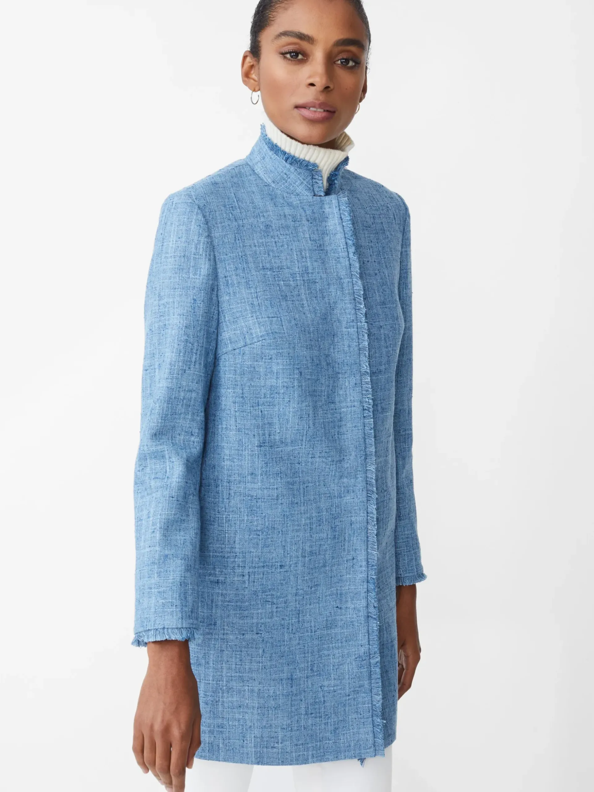 J.McLaughlin Walden Coat PacificBlue Hot