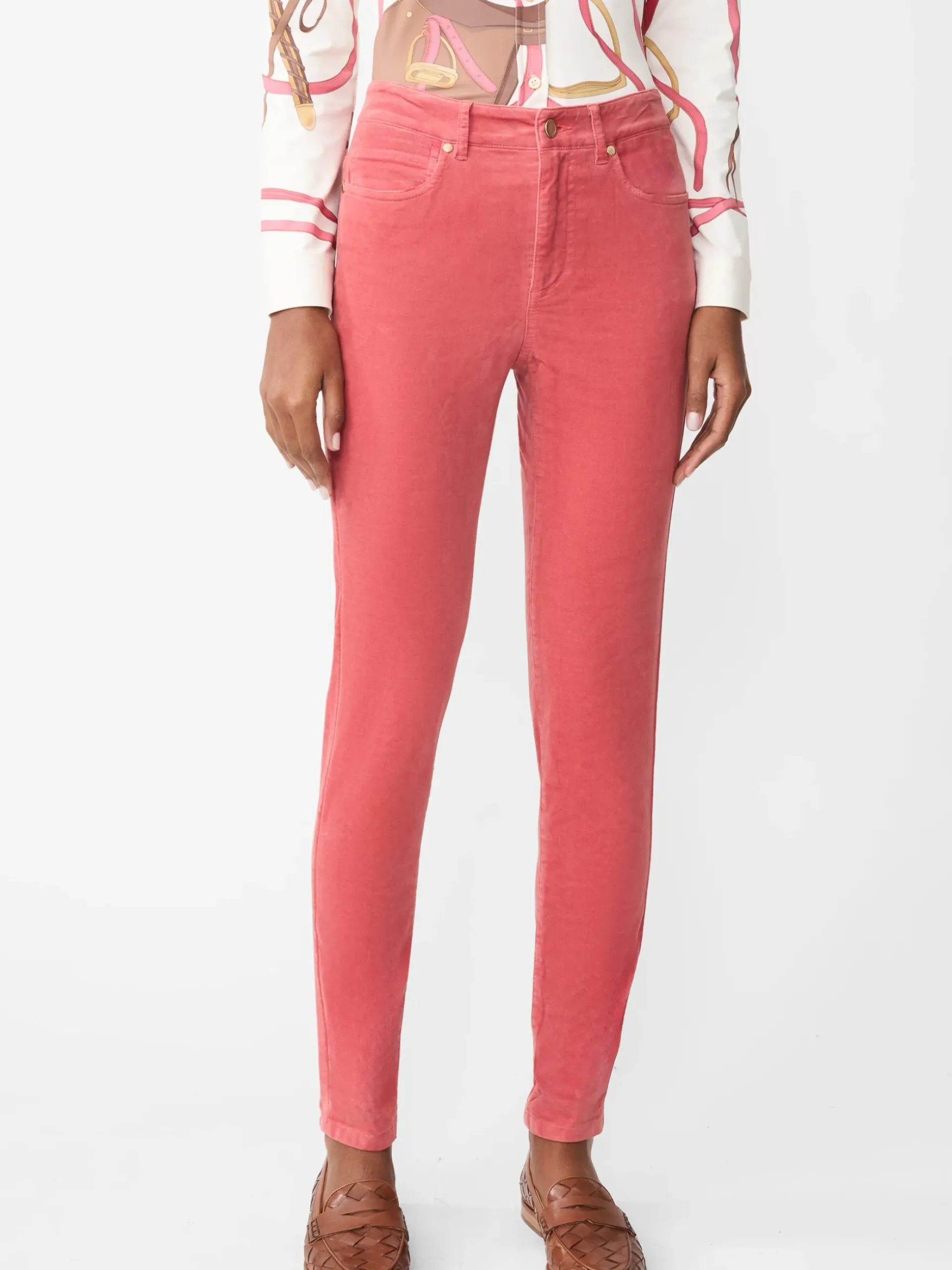 J.McLaughlin Watson Velvet Jeans TeaRose Discount