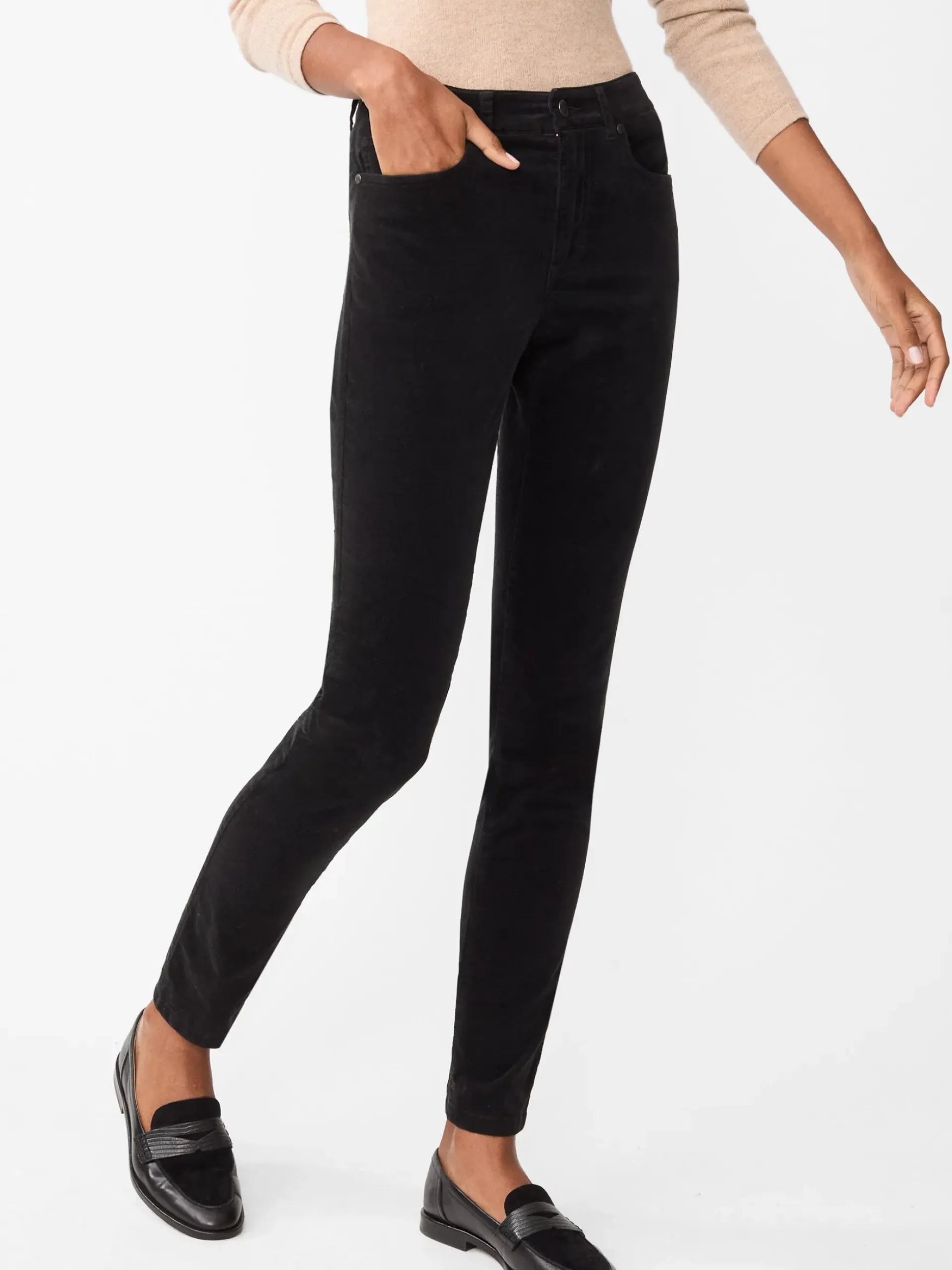 J.McLaughlin Watson Velvet Jeans Black Best