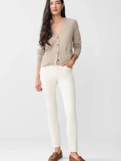 J.McLaughlin Watson Velvet Jeans EgretWhite Fashion