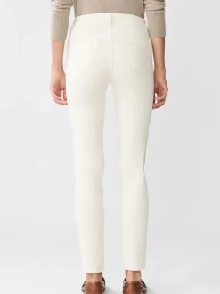 J.McLaughlin Watson Velvet Jeans EgretWhite Fashion