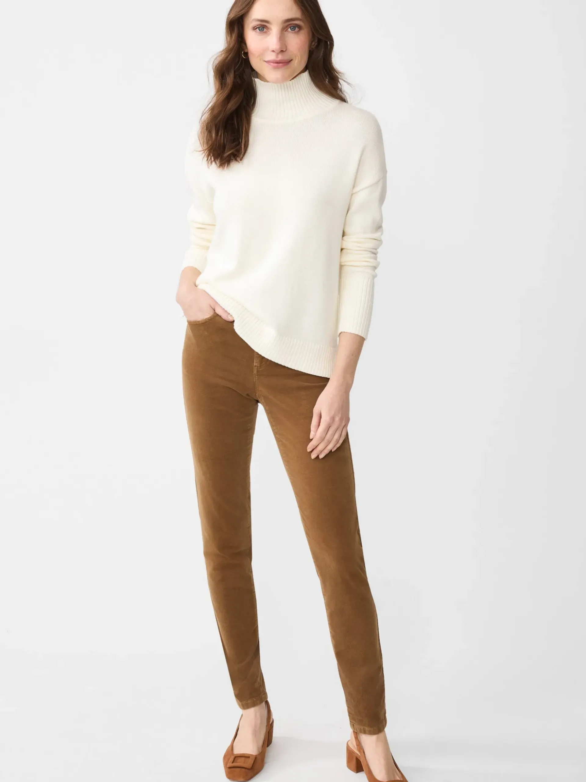 J.McLaughlin Watson Velvet Jeans Camel Hot