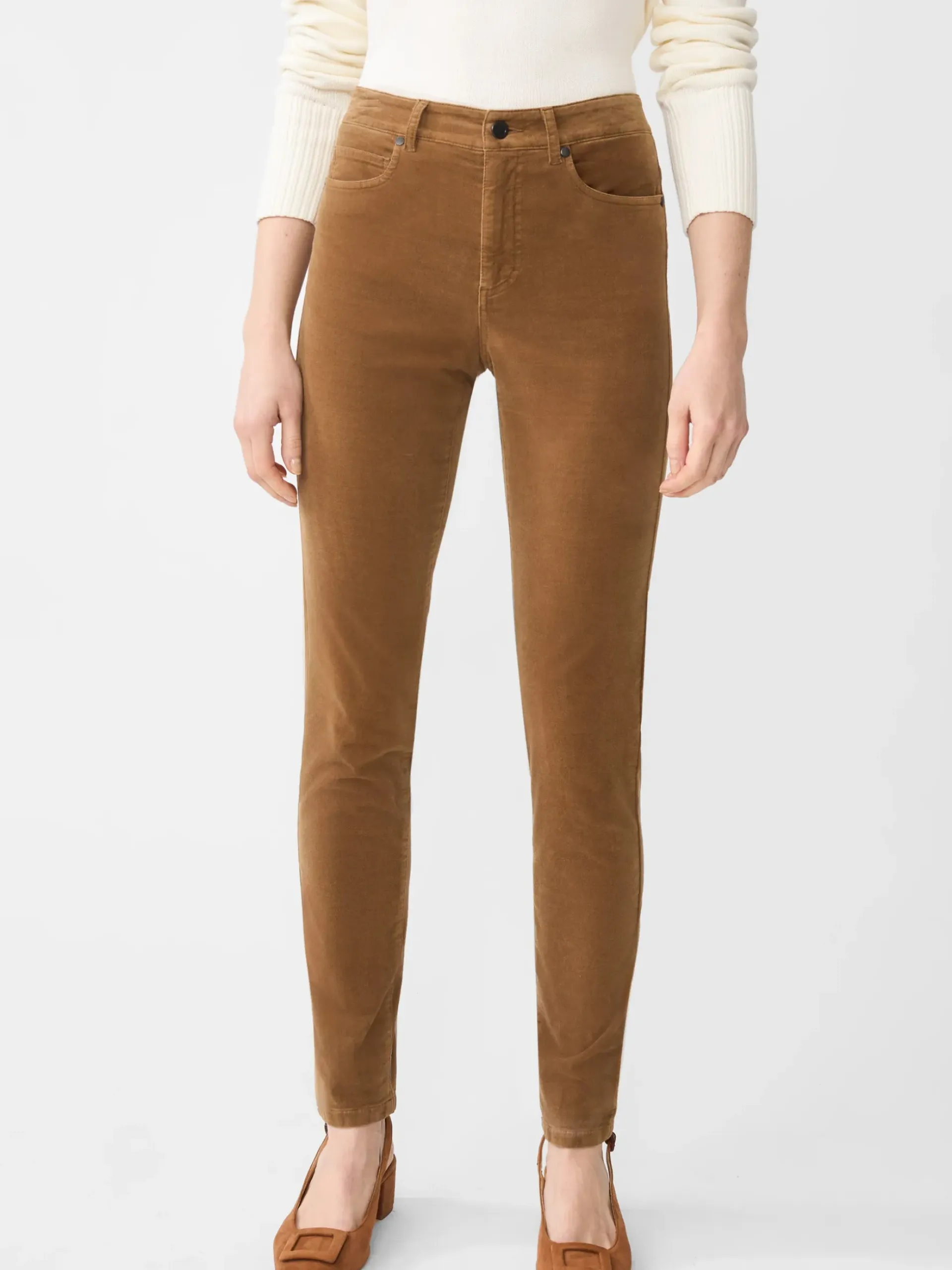 J.McLaughlin Watson Velvet Jeans Camel Hot