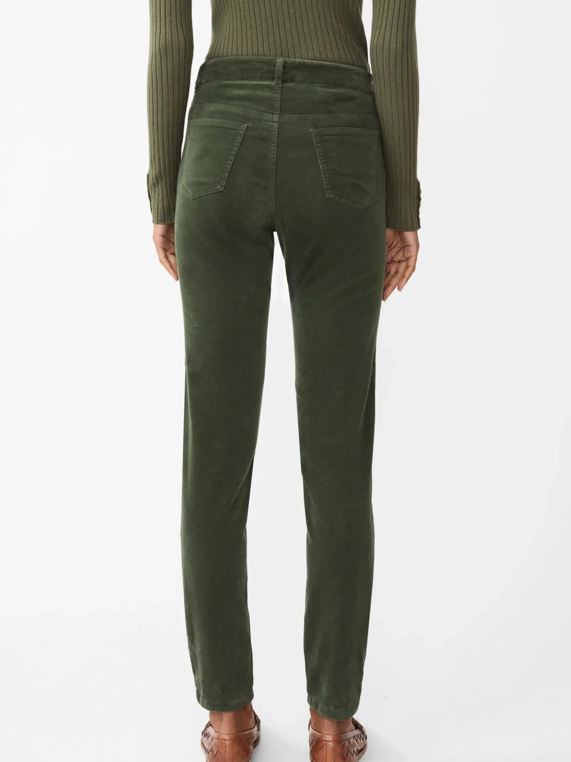J.McLaughlin Watson Velvet Jeans DarkForest Clearance