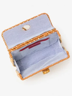 J.McLaughlin Waverly Wicker Handbag Natural Sale