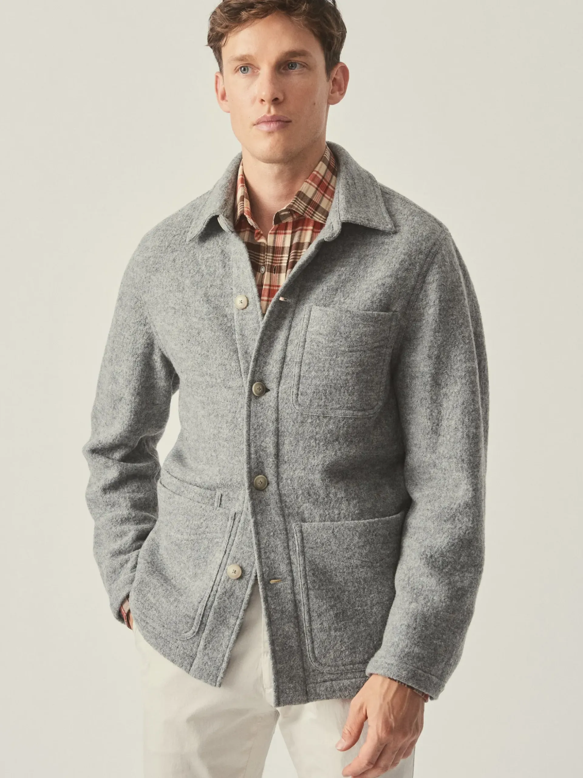 J.McLaughlin Weekender Jacket LightGray Fashion