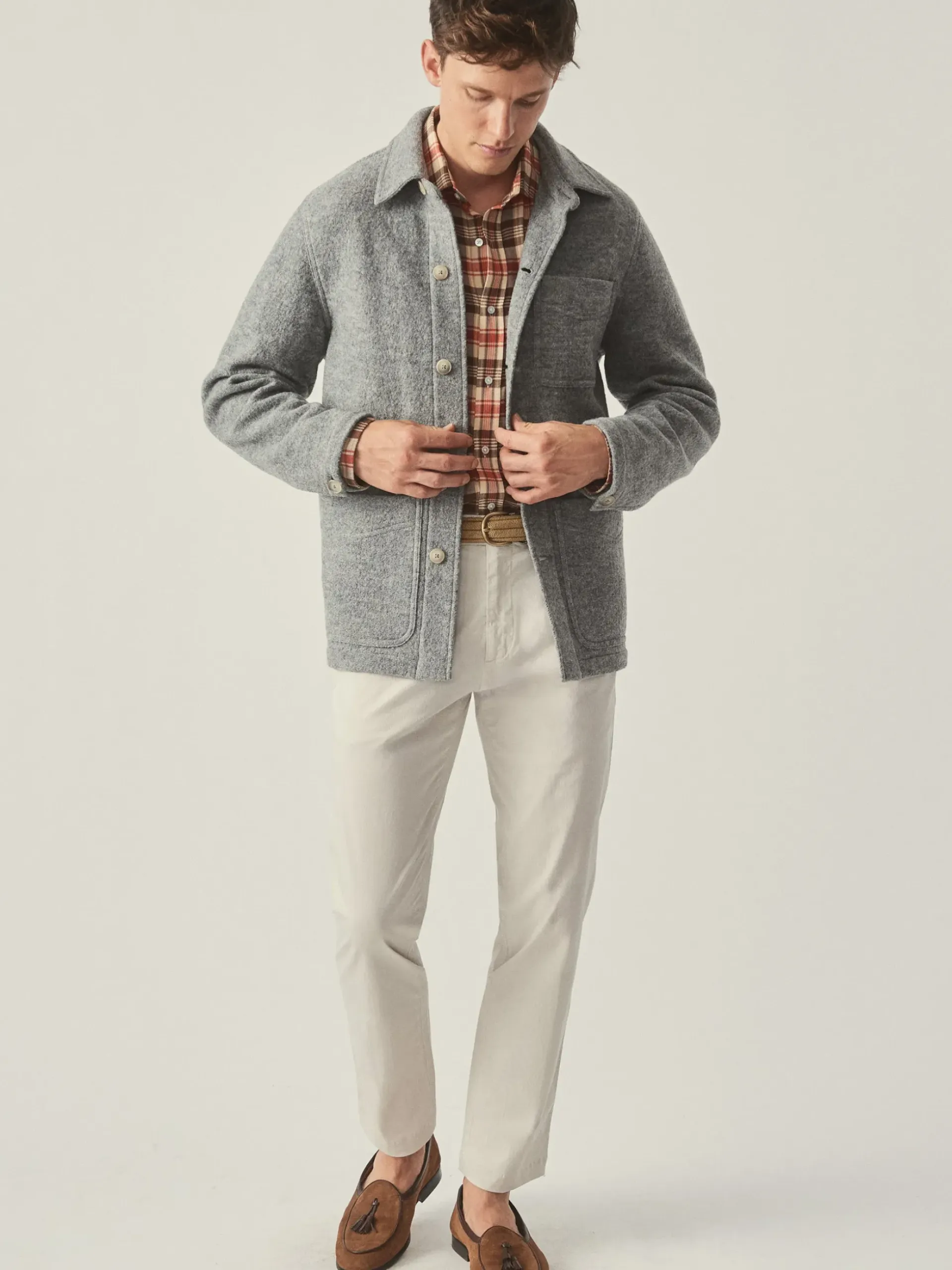 J.McLaughlin Weekender Jacket LightGray Fashion