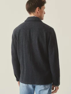 J.McLaughlin Weekender Jacket in Herringbone Navy/Gray Discount