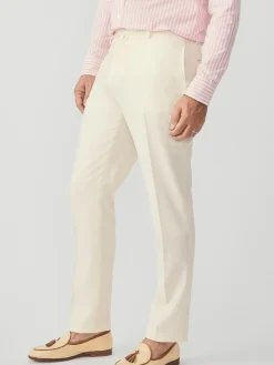 J.McLaughlin Wool Gaberdine Oxford Pants OffWhite Outlet