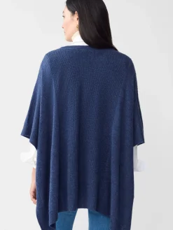 J.McLaughlin Yolanda Cashmere Poncho Denim Discount