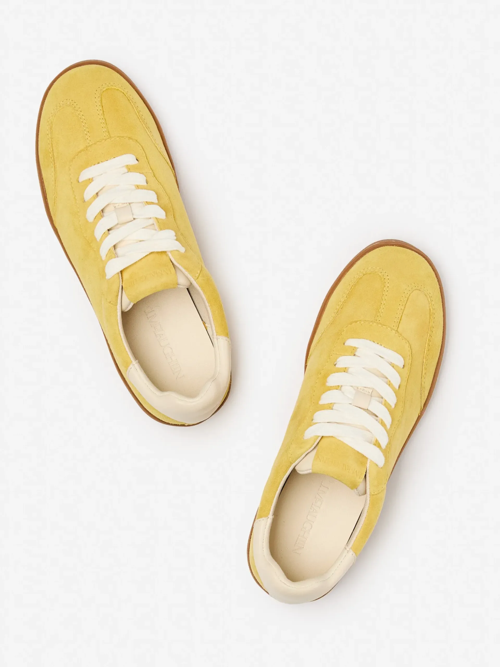 J.McLaughlin Zibby Suede Sneakers Mustard Fashion