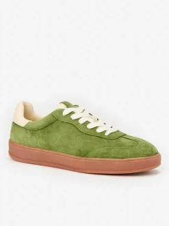 J.McLaughlin Zibby Suede Sneakers Green Best