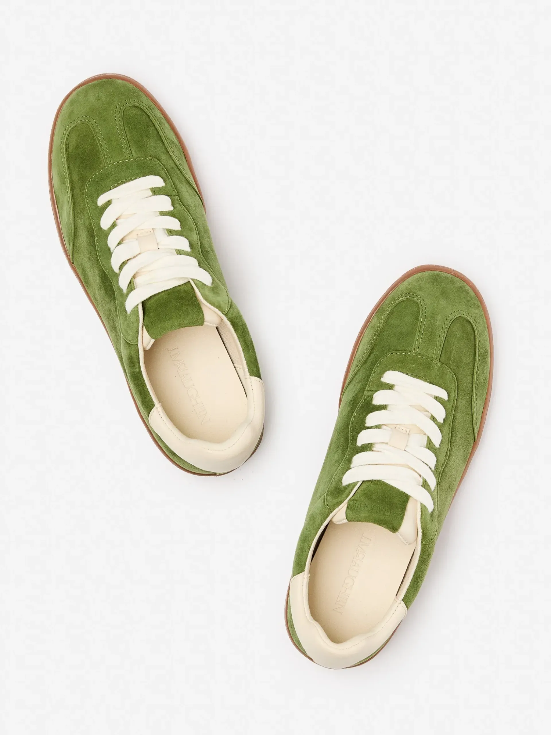 J.McLaughlin Zibby Suede Sneakers Green Best